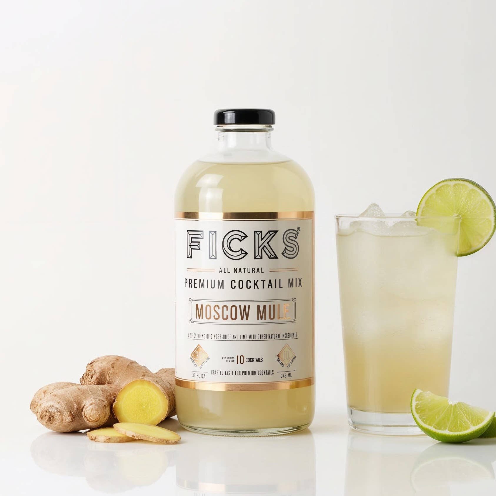 FICKS - Wholesale Cocktail Mix/Syrup - FICKS Premium Moscow Mule Cocktail Mix4