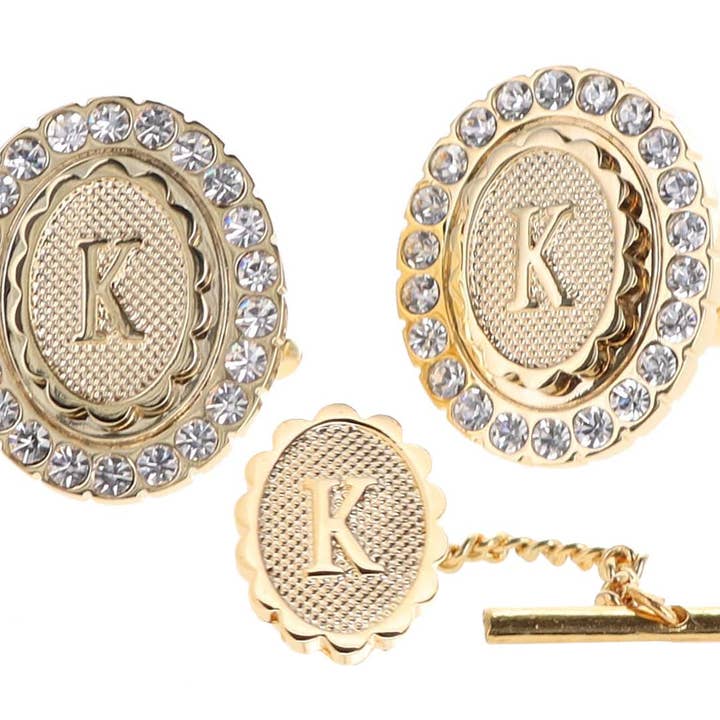 Dubal Brothers - Vendita all'ingrosso Gemelli - Gemelli e fermacravatte Vittorio Vico Bling iniziali: dalla A alla Z di Classy Cufflinks10