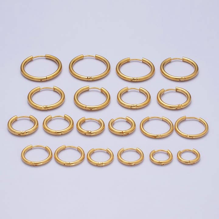 Aim Eternal - Wholesale Hoop earrings - 24K Gold Filled Hoop Earrings-Sleeper Earrings P289~P2987