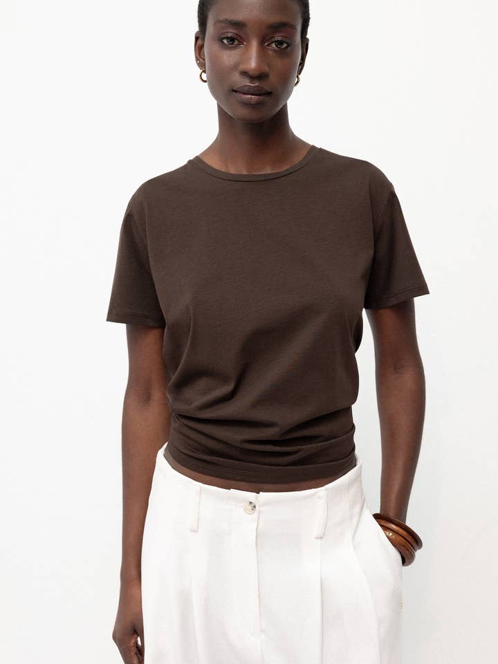 Enfärgad T-shirt (454318-22) för wholesale av Lanidor