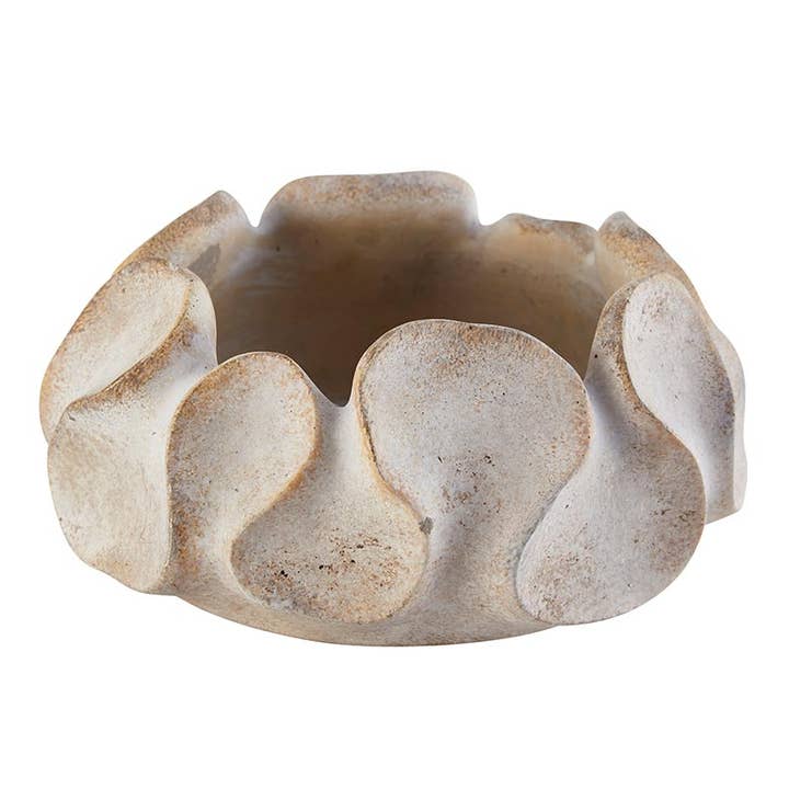 47th & Main (Creative Brands) - Wholesale Plant Pot - Petal Cement Pot