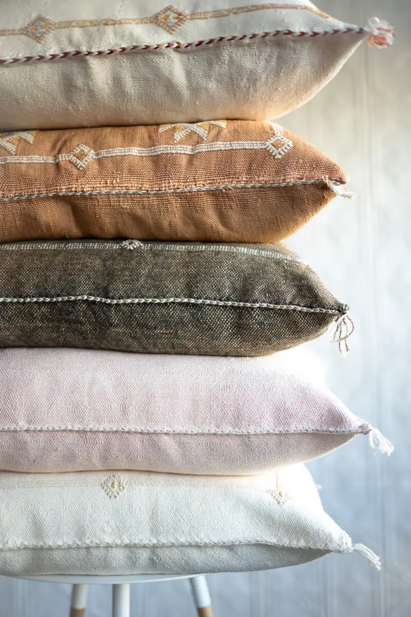 High crafty - Wholesale Throw Pillow Cover - Moroccan Cactus Silk Cushion Cover – Handmade Sabra Pillow 2