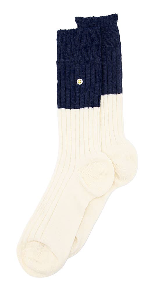 Merino Cozy Rib Two Tone | Off White for wholesale on Faire