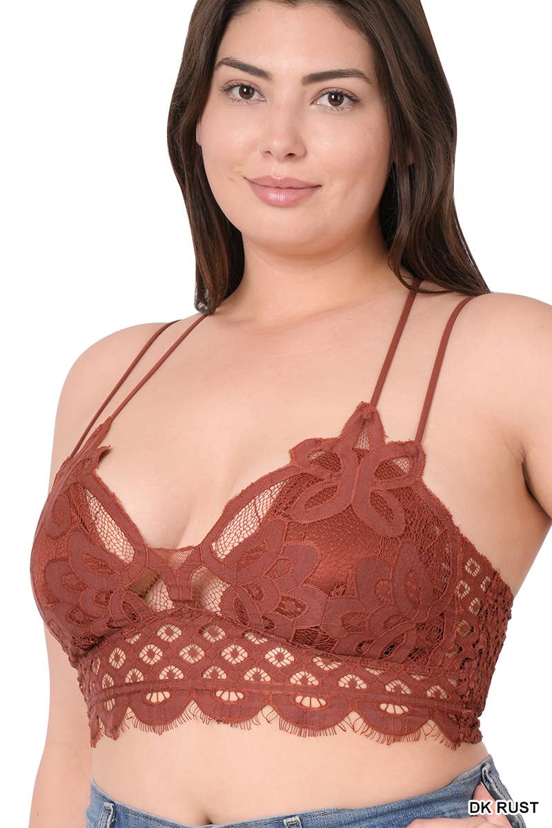 42POPS – wholesale Bralette - Dam – 42POPS plus size bralette i virkad spets med avtagbara vadderingar7