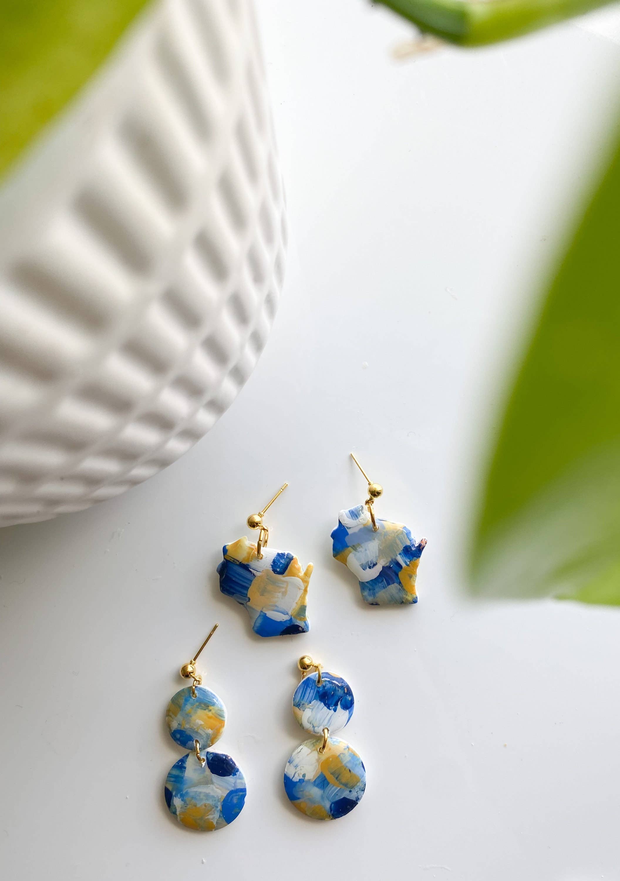Design With Purpose - Wholesale Dangle Earrings - Hand Painted Milwaukee Brewers Earrings4