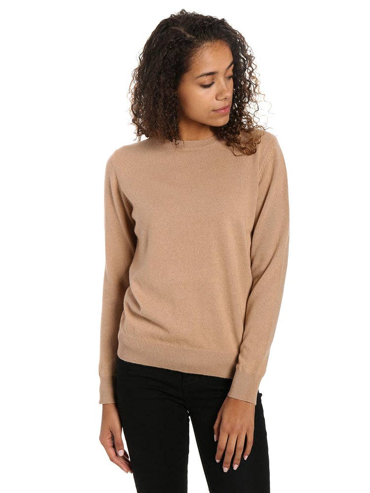 Noble Mount - Wholesale Knit Sweater - Women's - Zainuno Moizni Women's 100% Cashmere Classic Crew Neck Sweater10
