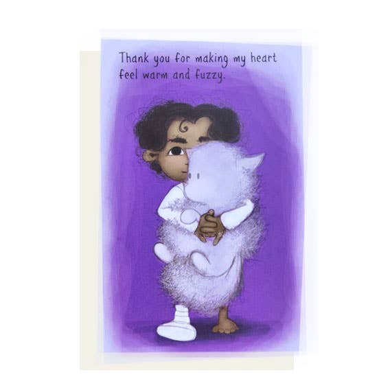 Thank you Greeting Card: 5 by 7, blank inside for wholesale by Scribble Scrabble