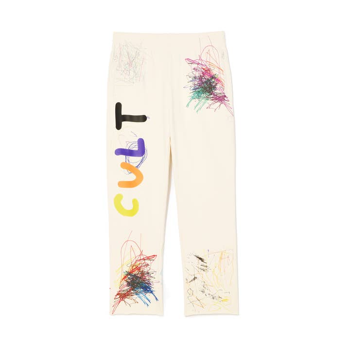 Cult's Open Hem Sweatpants in Winter White for wholesale on Faire0