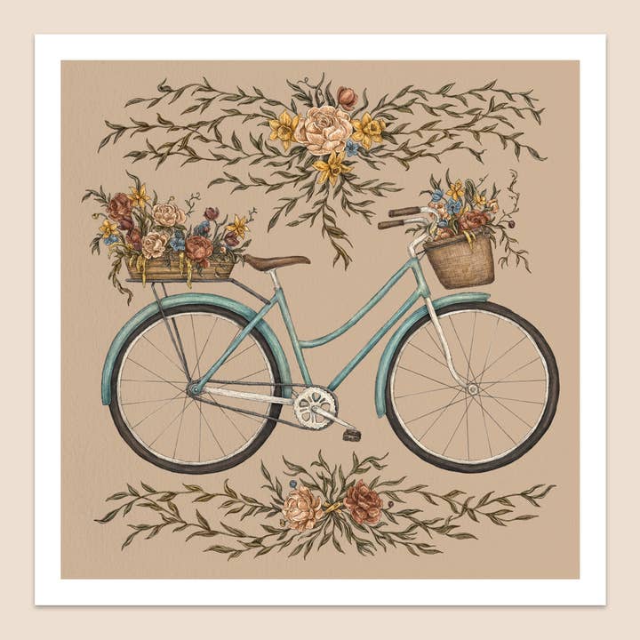 10" x 10" Cykeltryck för wholesale av Jessica Roux Illustration