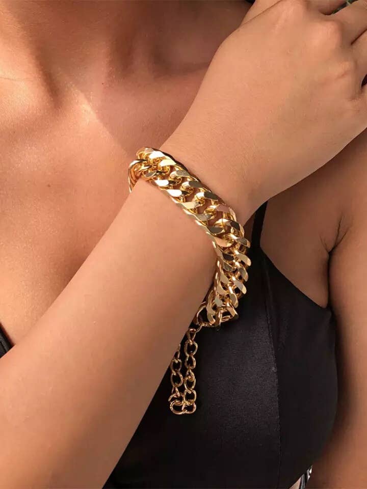 Cuban Chain Bracelet | Stainless Steel | Adjustable for wholesale by C.J.ROCKER