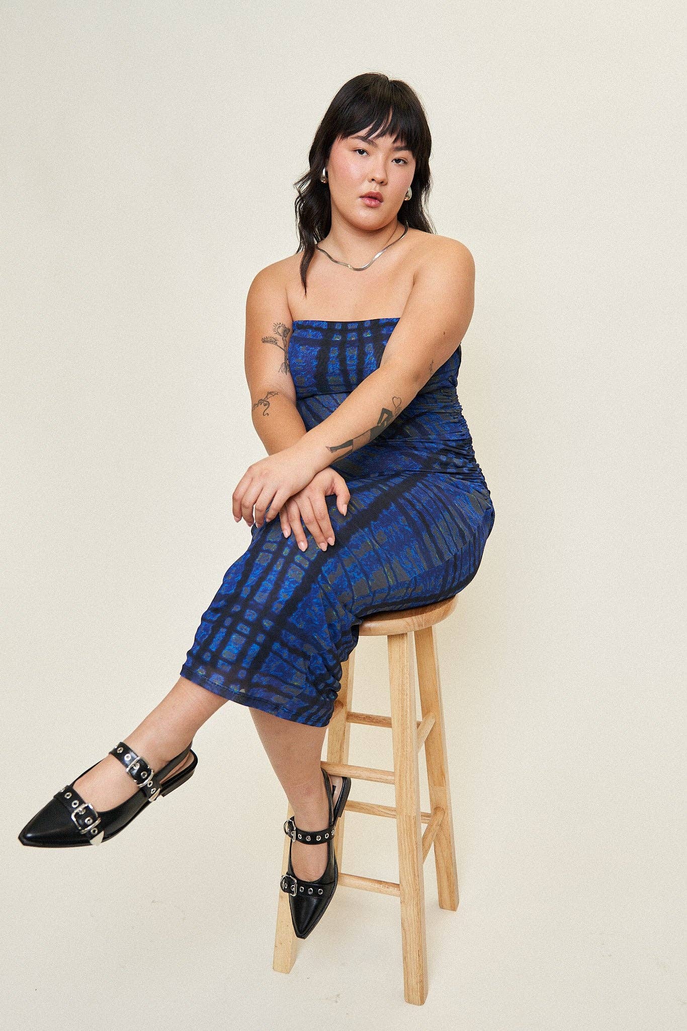 What Lo Wants - Wholesale Dress - Women's - Charlie Ruched Mesh Tube Dress7