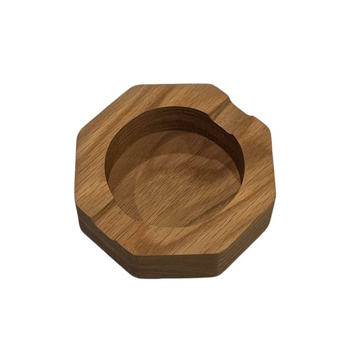 Nickel City Woodworking - Wholesale Ashtray - 5" Octagon Hardwood Ashtray2