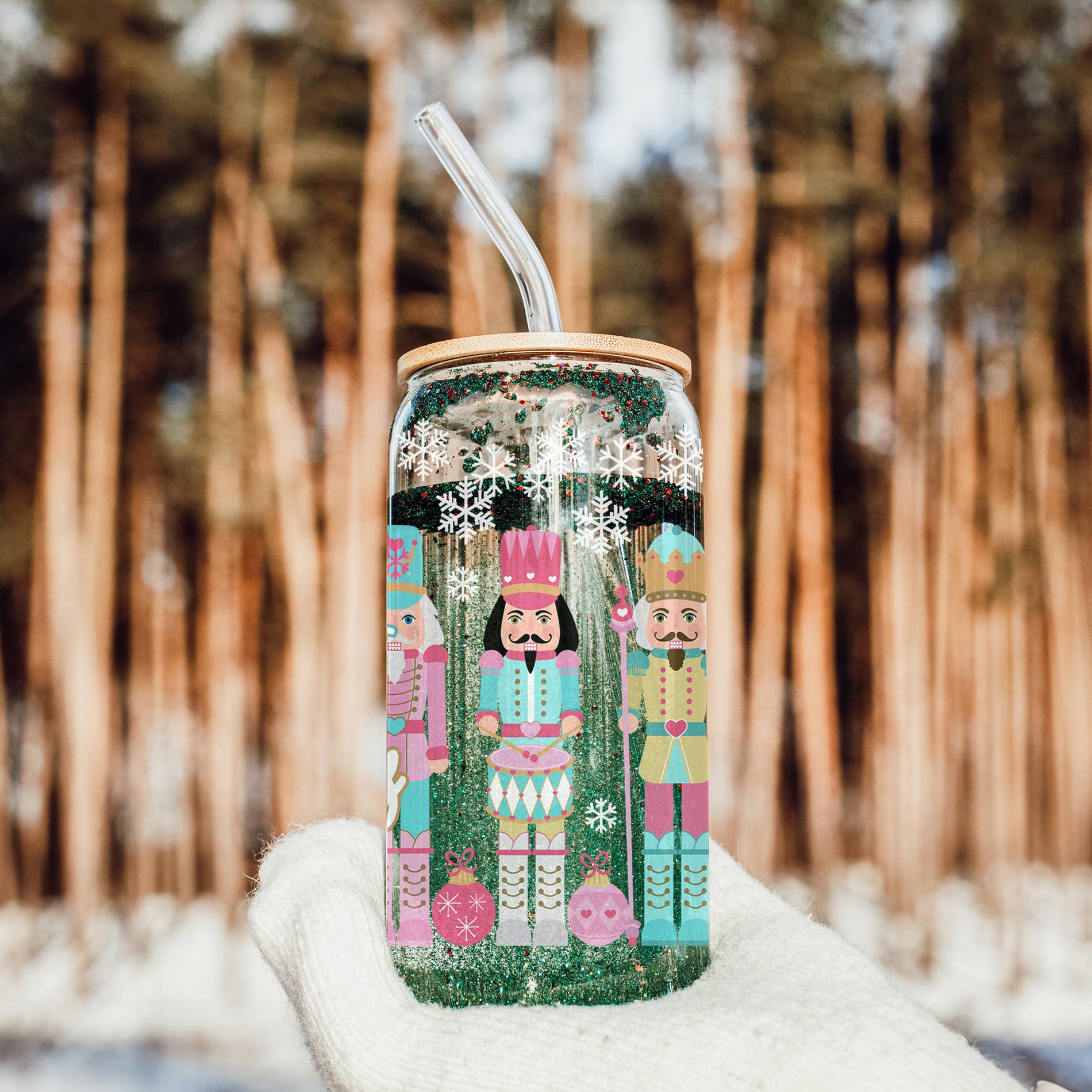 Gia Roma – wholesale Coffee mug – Sparkly Sequin Christmas Bow Decor Gift, Colorful Glass Cups31