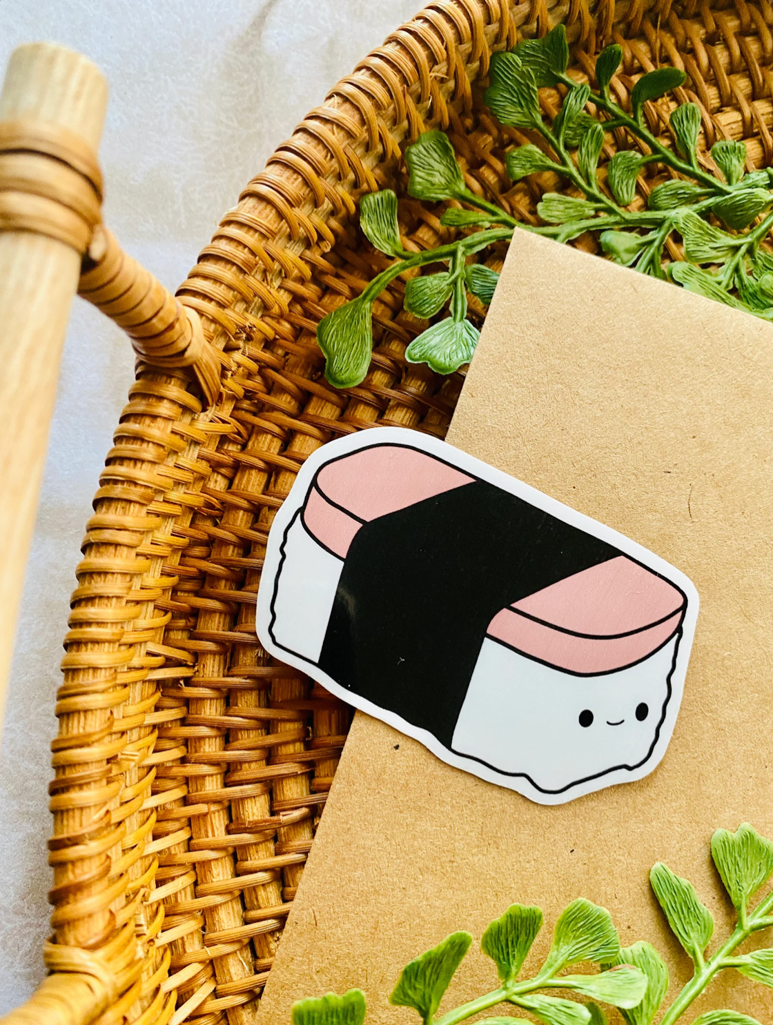 Jess Craft Co - Wholesale Sticker - Kawaii Spam Musubi Sticker1