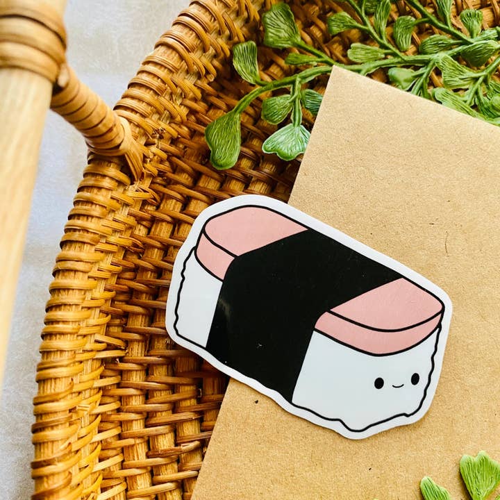 Jess Craft Co - Wholesale Sticker - Kawaii Spam Musubi Sticker1