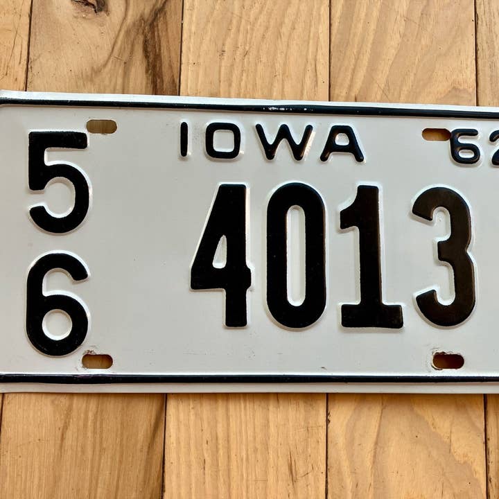 1962 Iowa License Plate for wholesale by RusticPlates