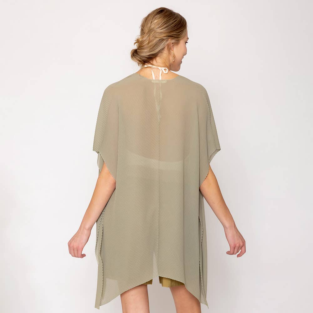 Sensibling Corp. - Wholesale Poncho - Women's - Solid Chiffon Ruana Poncho10