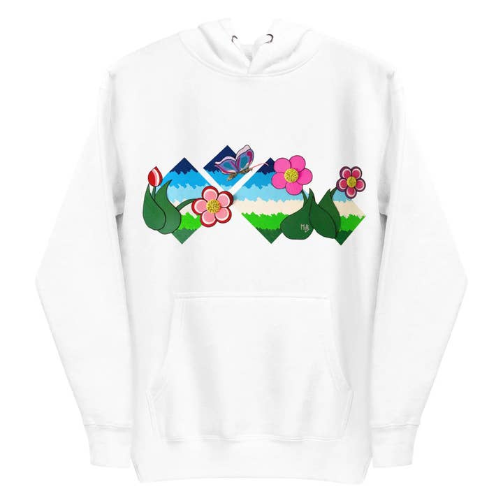 Flower Field Fantasy Unisex Hoodie for wholesale by MLB Artist