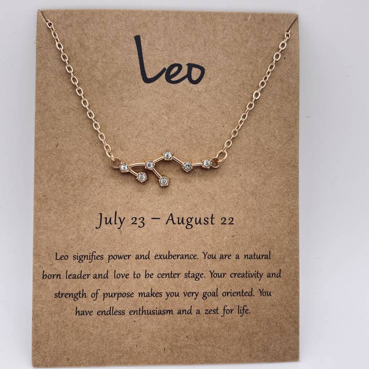 Mio Queena - Wholesale Pendant/charm necklace - 12 Constellations Necklace Inlaid with Rhinestone10