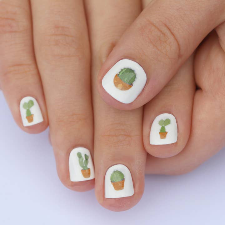 Kate Broughton – wholesale Nail art/decal – Cactus Nail Art Transfers1