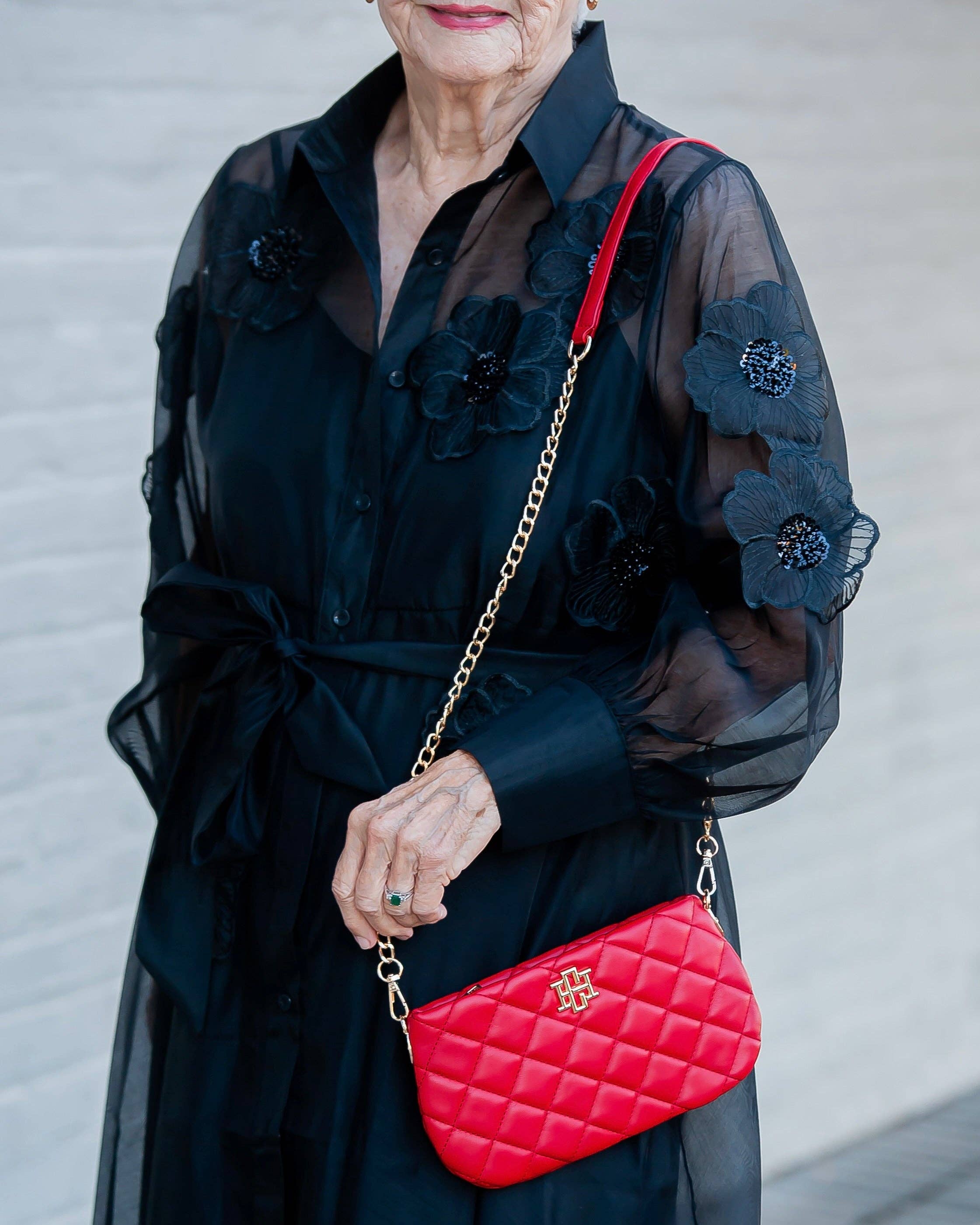 Caroline Hill - Vente Sac à bandoulière – femme - Livi Bandoulière Rouge SQ1