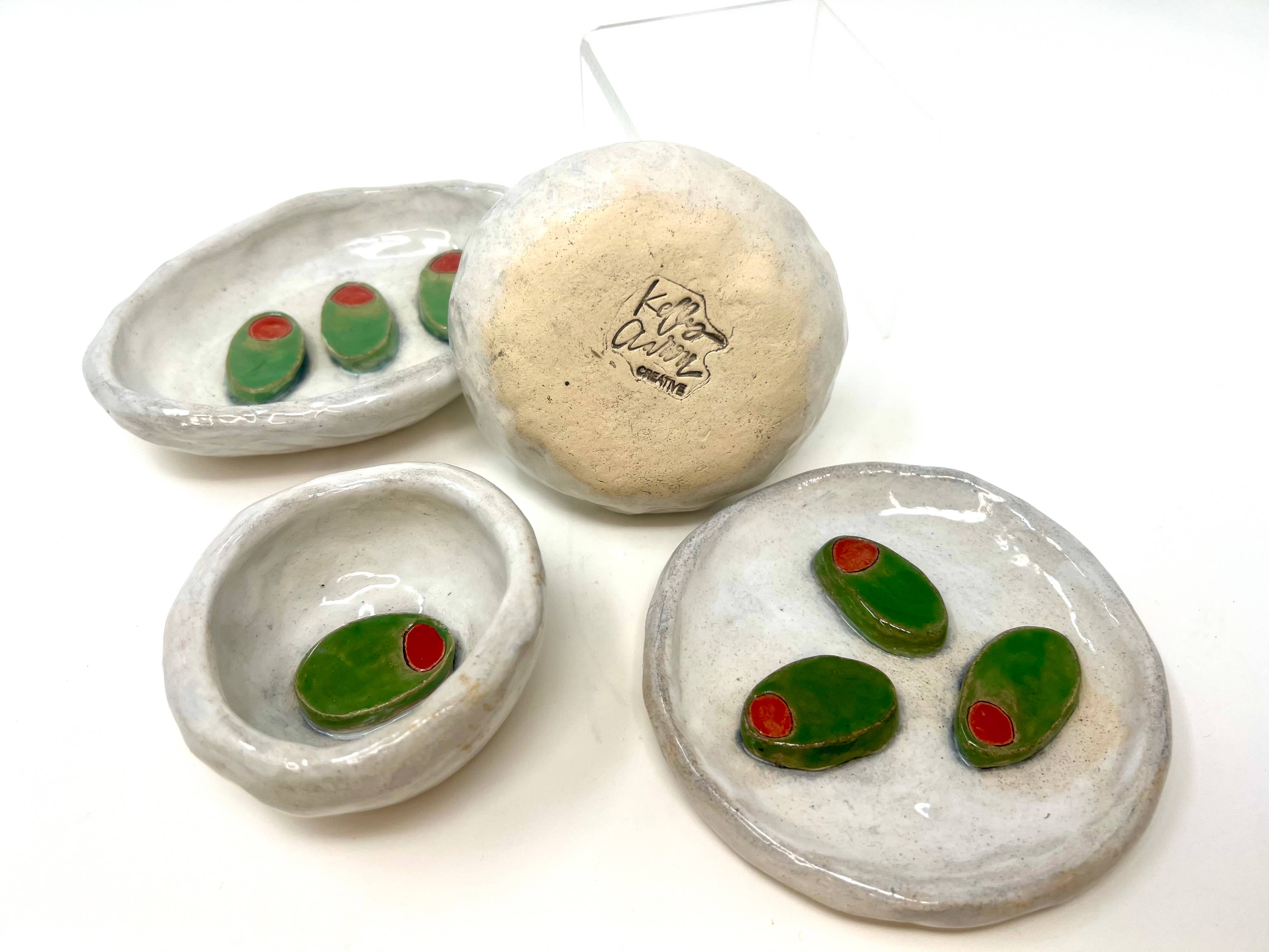 Kelly Aaron Creative - Wholesale Decorative Plate/Dish/Bowl - Olive Hand Built Plates and Bowls2