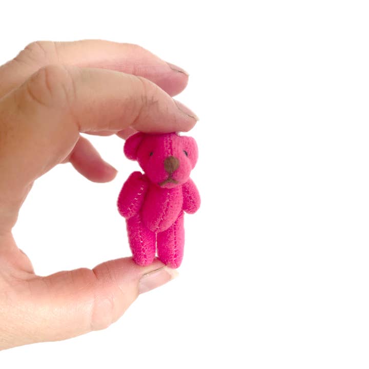 The Gifted Rat - Wholesale Stuffed/plush toy – Kids & baby - Miniature Pink Stuffed Teddy Bear Backpack Charm 4