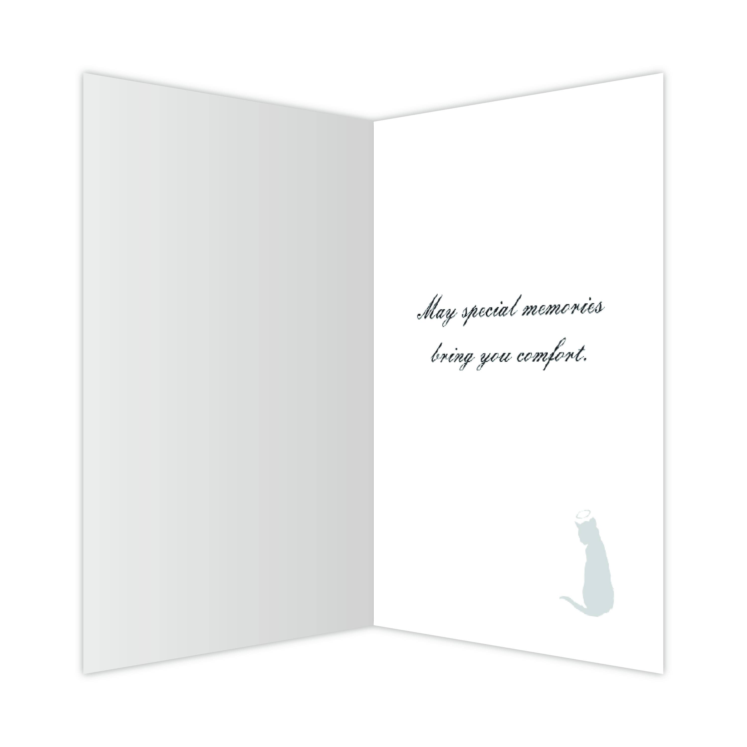 Dog Speak - Vente Carte de condoléances - Cat Sympathie - Le cœur se souvient1