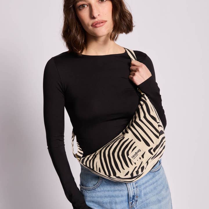 Hindbag - Wholesale Belt Bag - Women's - Andrea Fanny Pack in Cream Zebra
