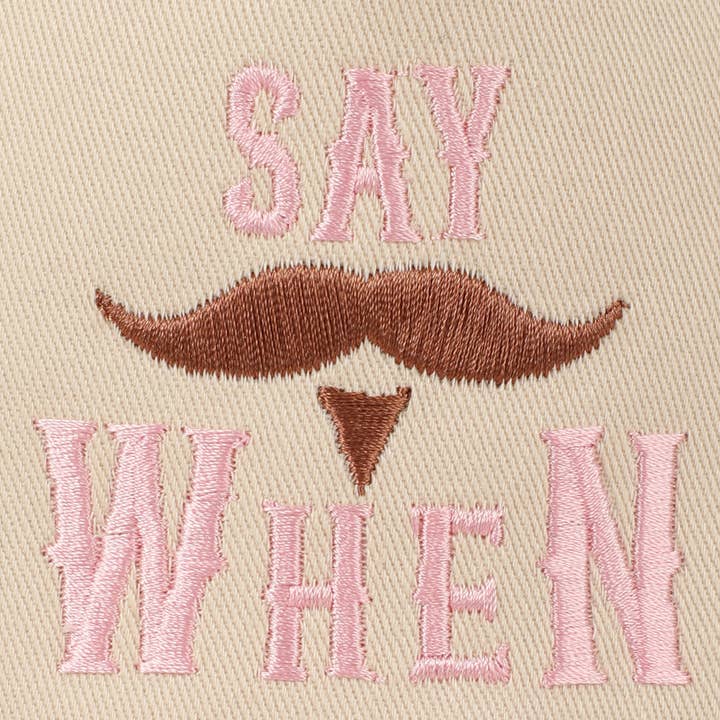 Fashion City - Wholesale Trucker Hat - Unisex - Say When Mustache Tombstone Two-Tone Trucker Hat13