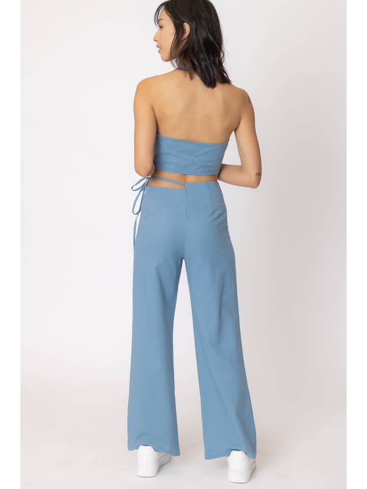 En Crème - Wholesale Top & Pant Set (NOT Loungewear) - Women's - Halter Neck Vest and Pants Set