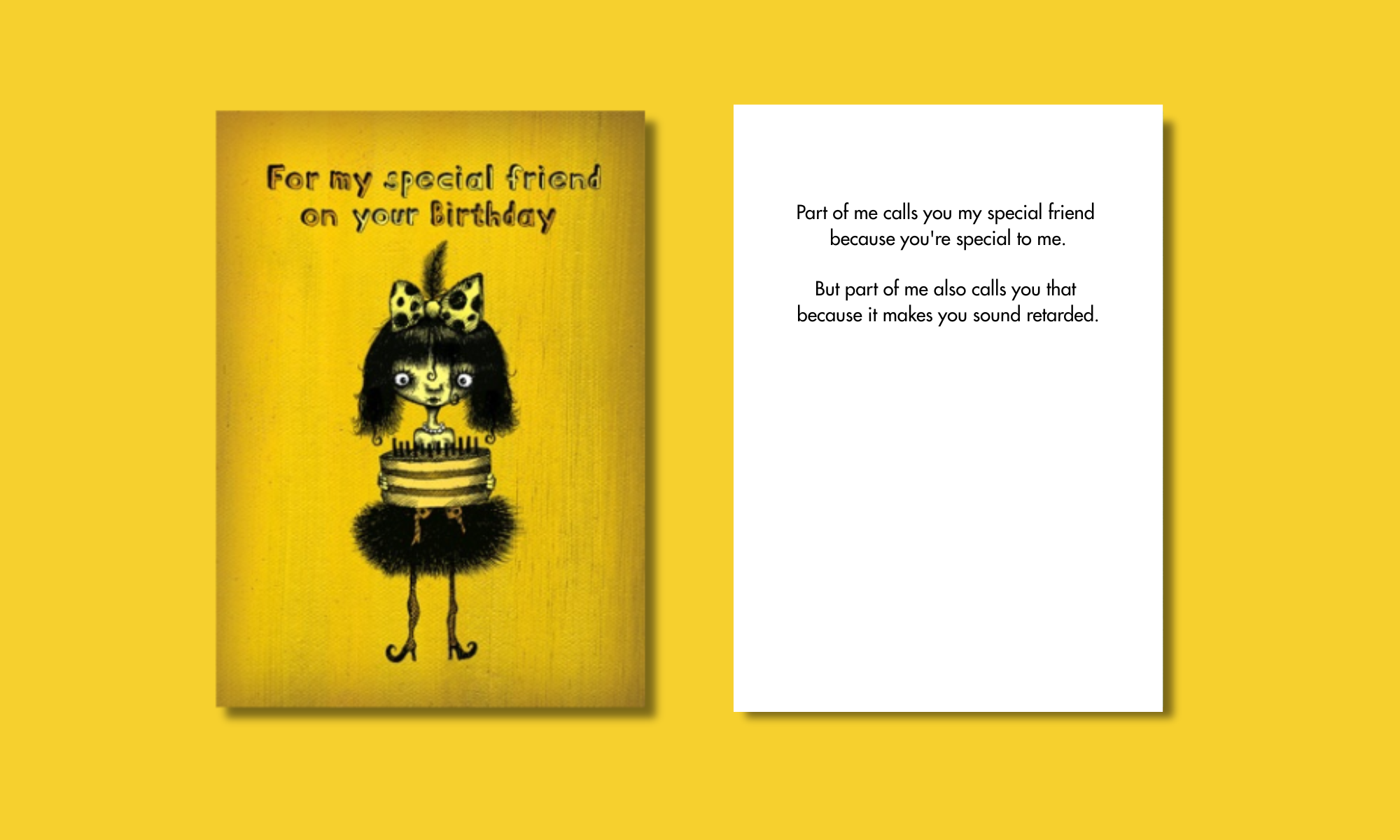 Bald Guy Greetings - Wholesale Birthday Card - #070 – Funny Birthday Card – Special Friend1