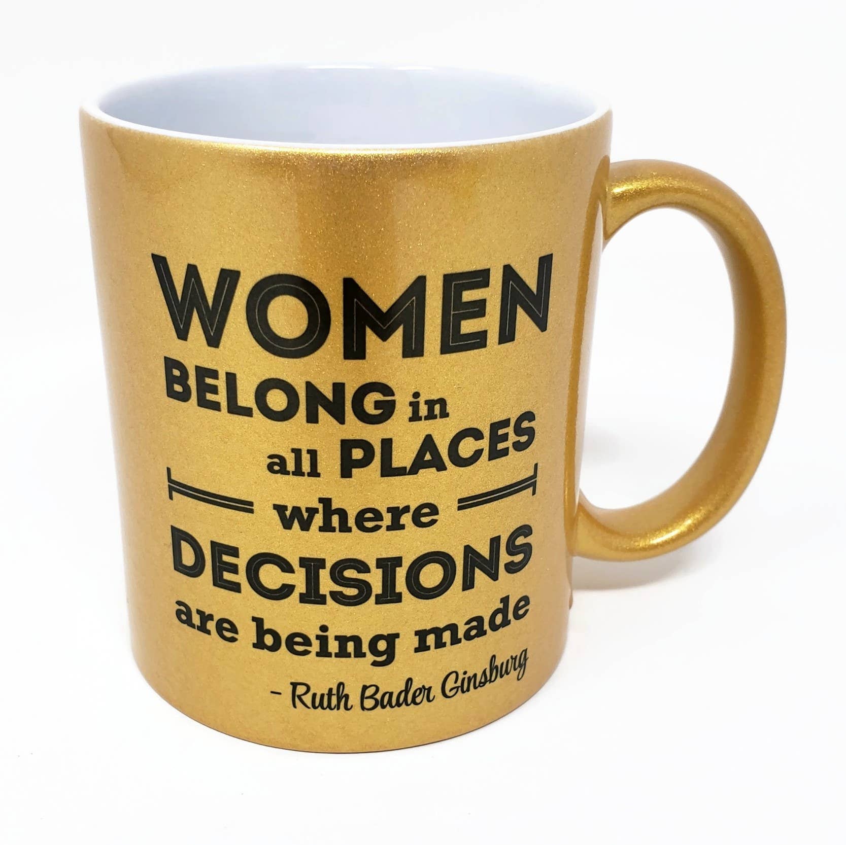 Candlelit Desserts - Vente Tasse à café - Mug métallique 11 oz - RBG Women Belong Citation - Ruth Ginsburg0
