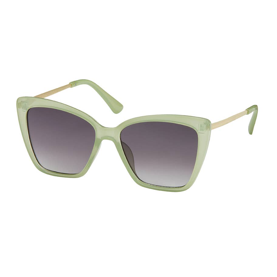 Blue Gem Sunglasses Inc - Wholesale Sunglasses - Women's - 1239 Jade- Square Metal Aviator Sunglasses5