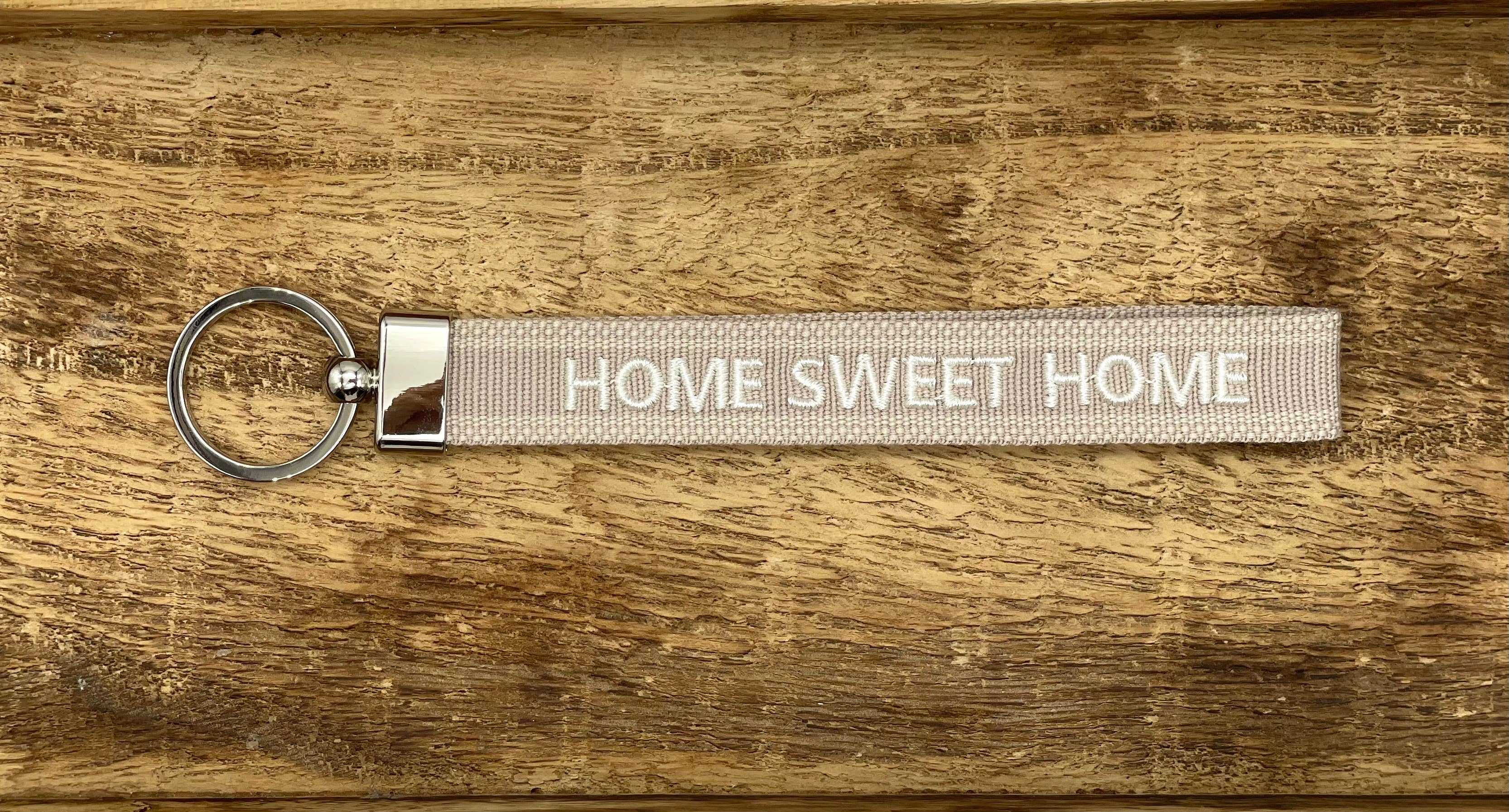 Parsley & Pepper - Wholesale Keychain - Unisex - HOME SWEET HOME Woven Embroidered Keychain 1