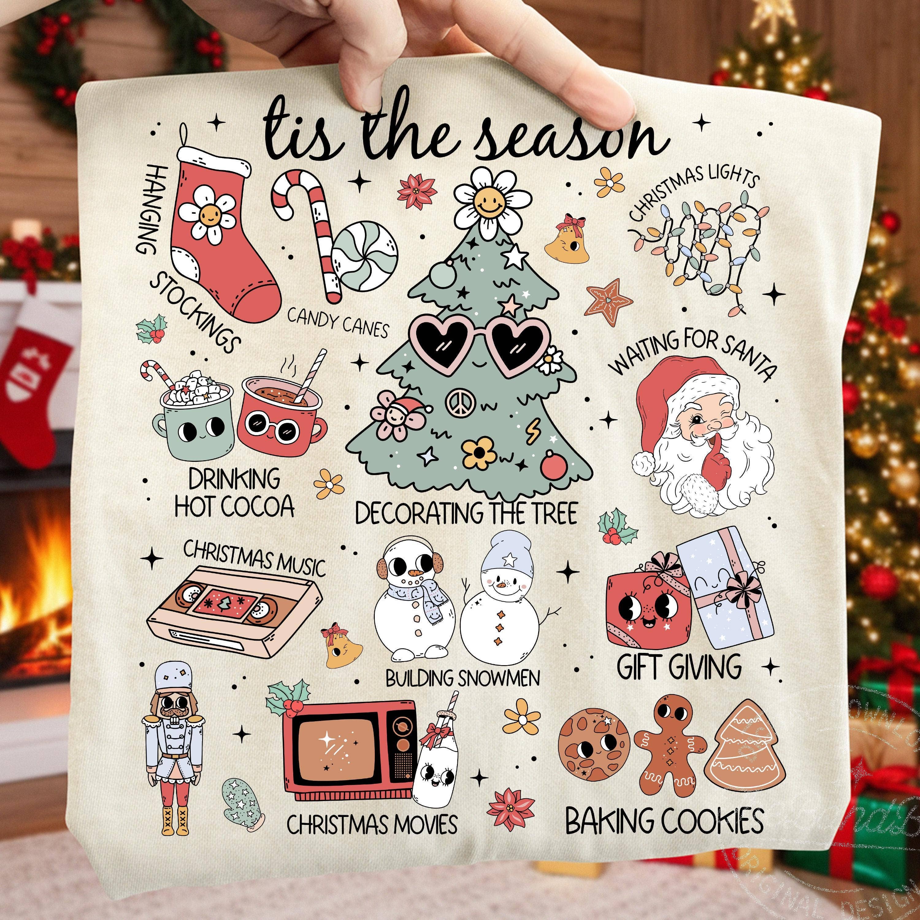 NVC Ecommerce LLC - Wholesale T-Shirt (Graphic) - Women's - Retro Christmas Shirt, Funny Tis The Season Sweatshirt2