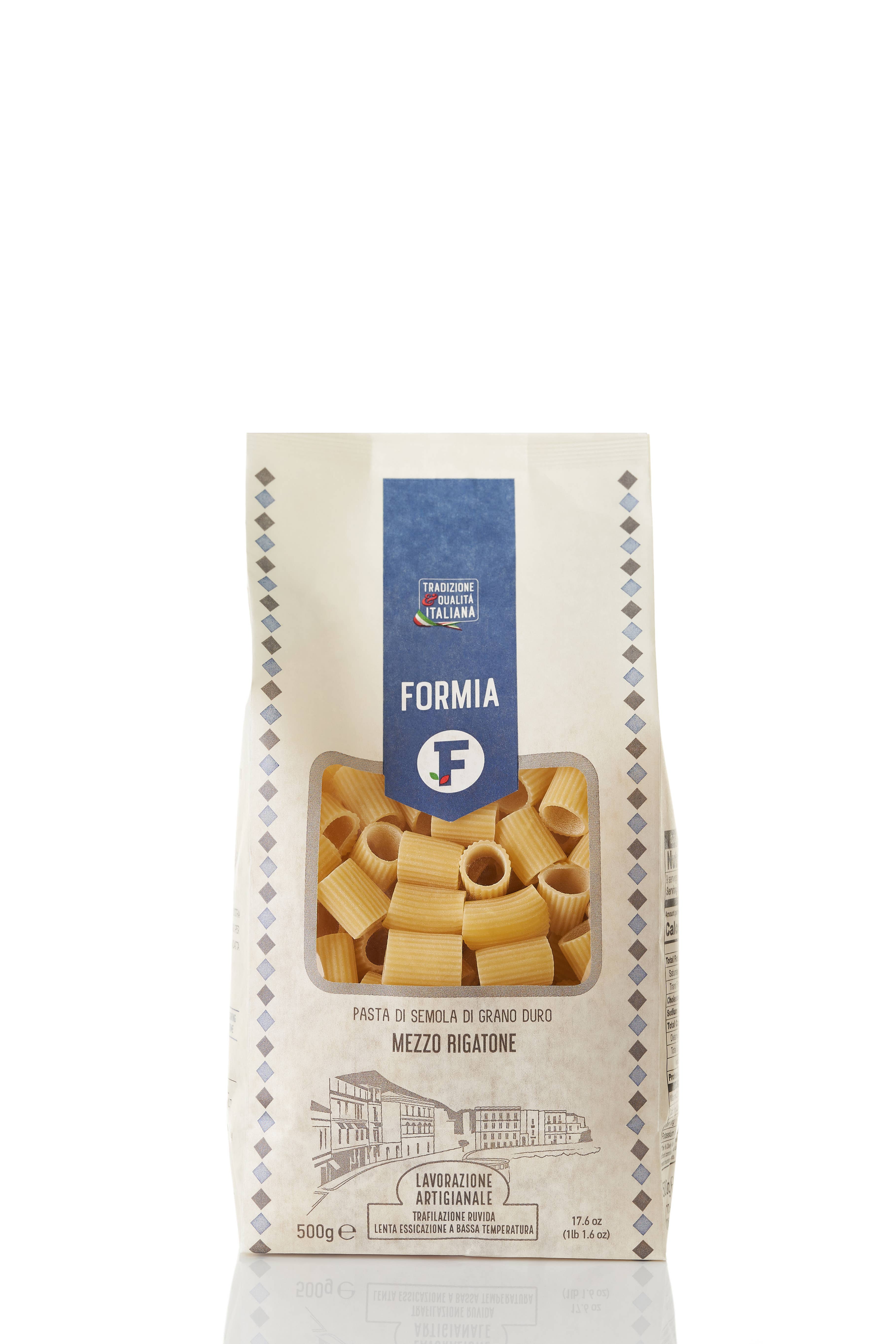 Paone Distribuzione Srl - Wholesale Pasta - Mezzo Rigatone - Durum wheat semolina pasta