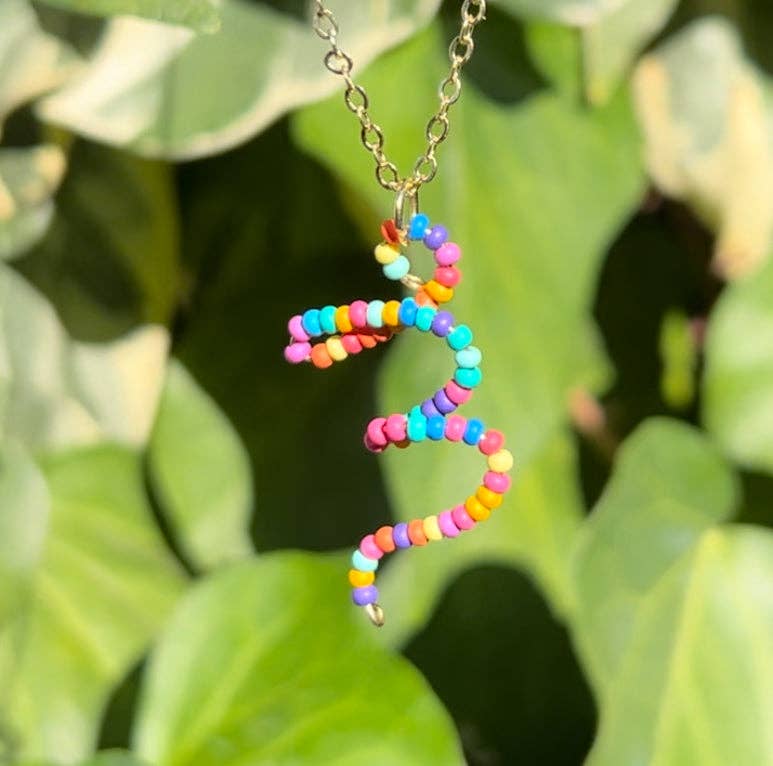 MorninGloria's - Wholesale Pendant/Charm Necklace - Beaded Initial Necklace12