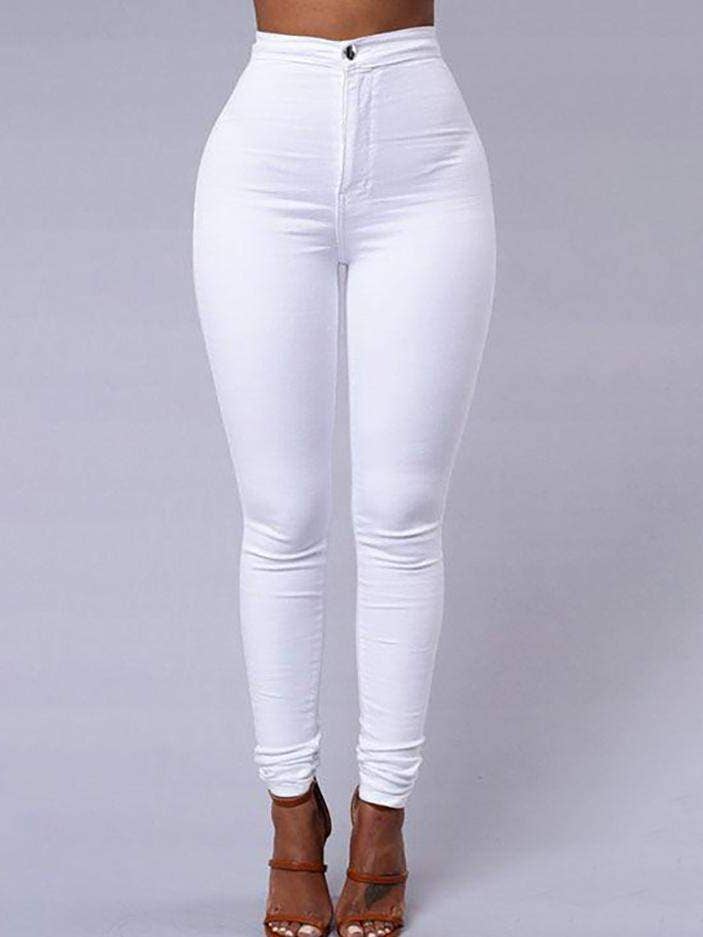 Flarix - Wholesale Pants - Women's - solid high waist skinny pencil pants2