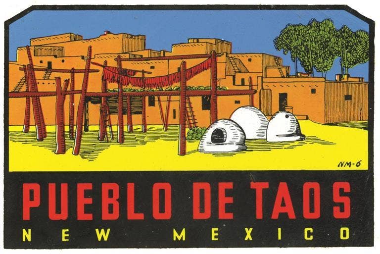 Found Image Press - Wholesale Magnet - Magnet NM-365 Pueblo De Taos New Mexico0