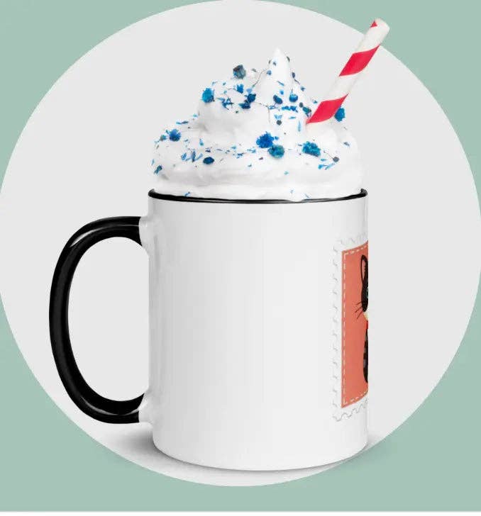 EME regalos – Caneca por atacado – Chávena gatinho cor interior preto4