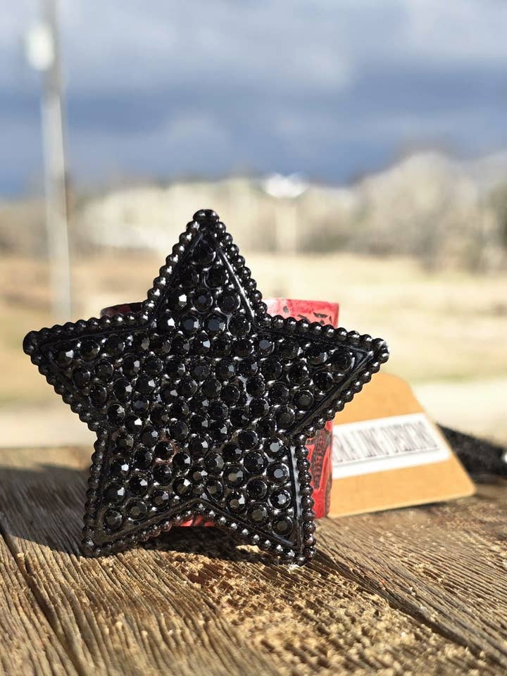 Mitternachtsstern geprägtes Lederarmband für den Großhandel von Sandra Ling Designs