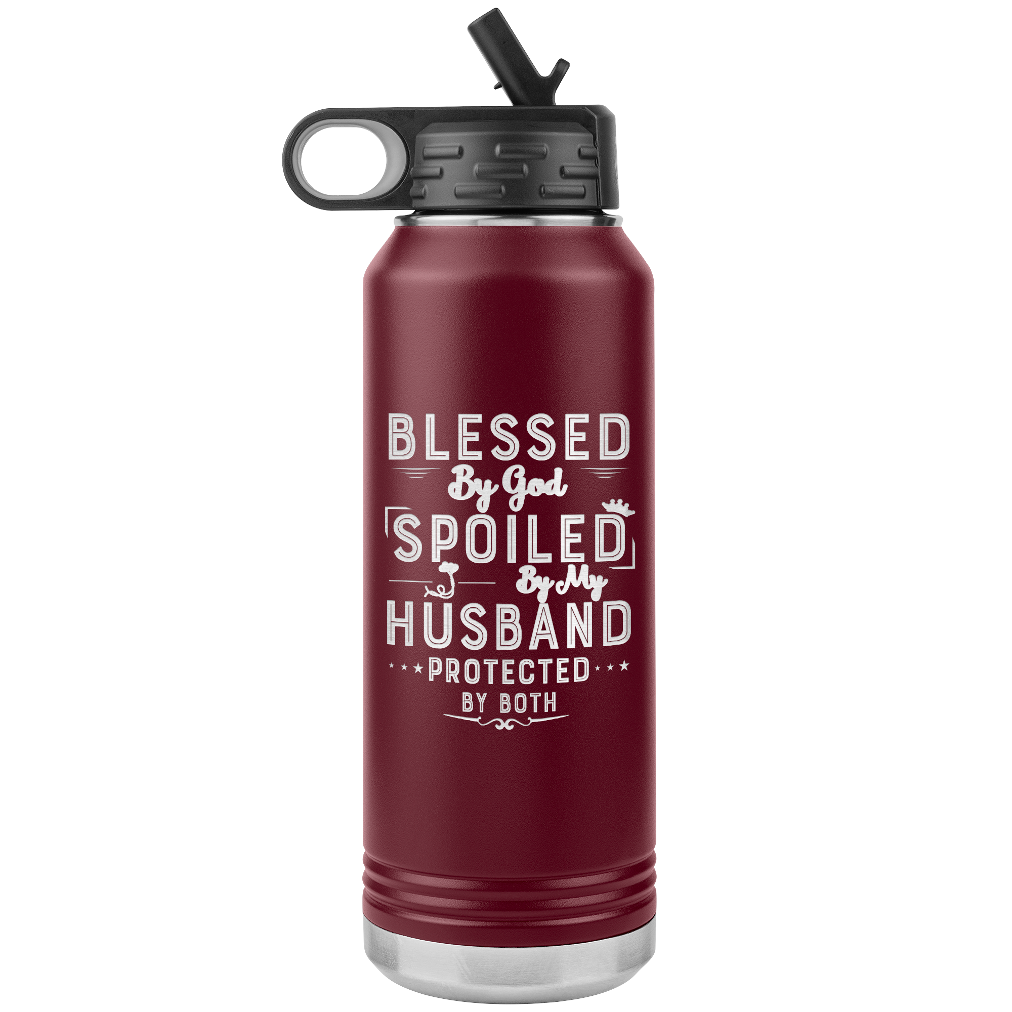 LA Shirt Company - Wholesale Water Bottle - Blessed By God - 32OZ WATER BOTTLE INSULATED6
