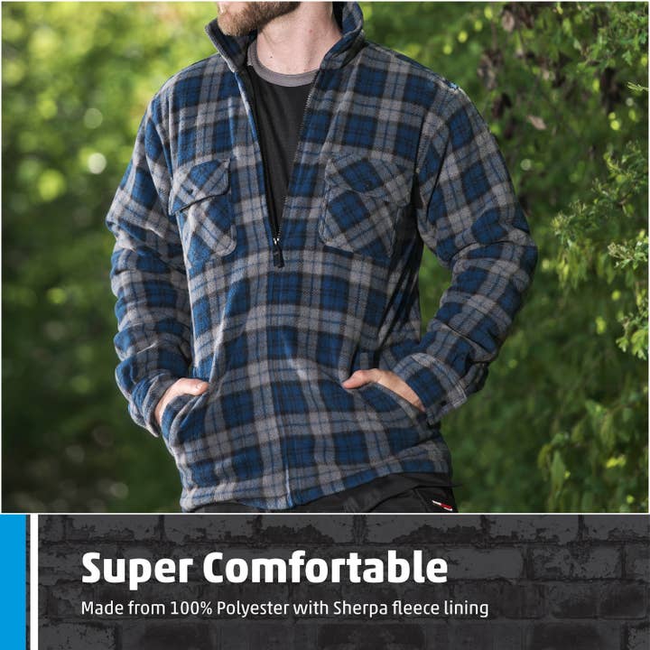 TuffStuff Workwear - Wholesale Shirt Jacket/Shacket - Men’s - Fort Portman Shacket - Microfleece, Padded, Fleece Lined8