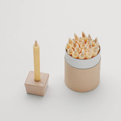 WAROSOKU DAIYO - Wholesale Tapered Candle/Candlestick - Rice Wax Candle h80mm2