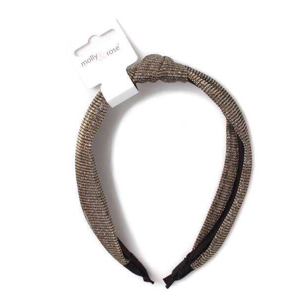 Inca UK - Wholesale Fashion Headband - Women's - Metallic Knotted Aliceband2