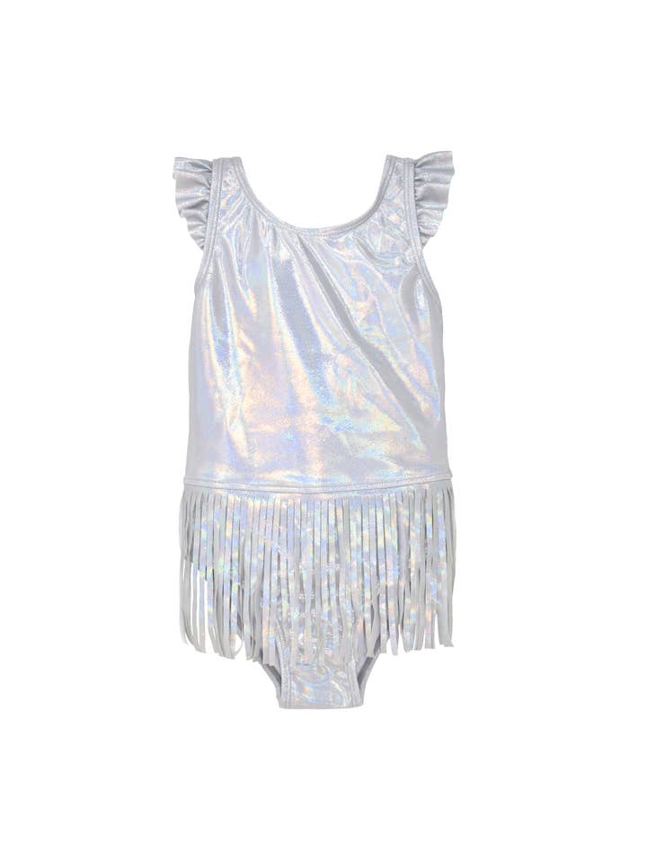 Flap Happy - Wholesale One Piece Swimsuit - Kids - Kids UPF50+ Keilani Fringe Swimsuit for Girls