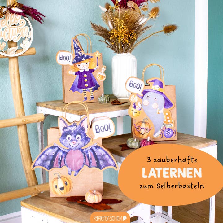 Papierdrachen - Wholesale - Paper Kite 3 Children's Lanterns Halloween1