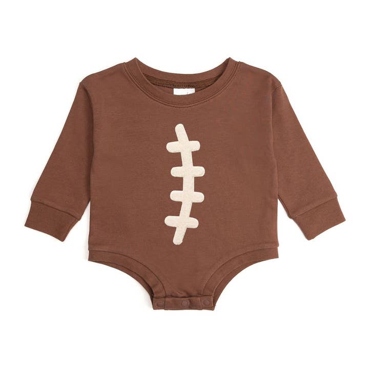 Sweet Wink – Großhandel Body (ohne Füße) – Baby – Langarm-Strampler mit Fußballspitzen-Patch - Babykleidung0