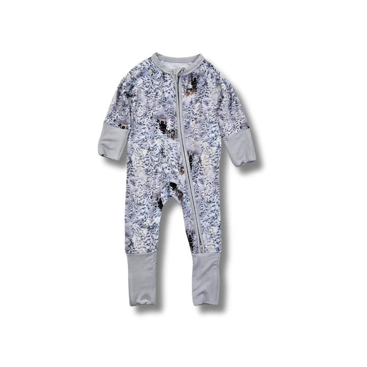 Zippered Romper by Little Alaskan | Mush for wholesale by Little Alaskan Store